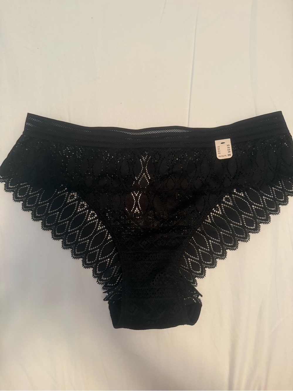 Black Lace Women’s panties - Stylish Sheer Brief